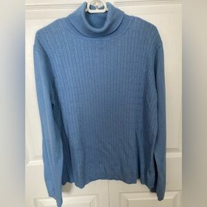 Denver Hayes Sky Blue Knitwear Turtleneck